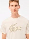 T-shirt Lacoste Fall Croc Bege