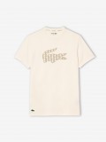 T-shirt Lacoste Fall Croc Bege