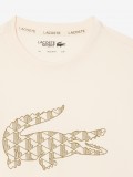 T-shirt Lacoste Fall Croc Bege