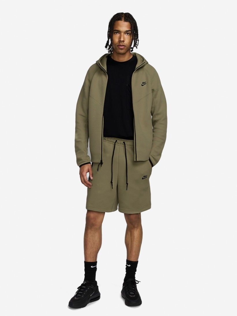 Nike Sportswear Tech Fleece Olive Green Shorts