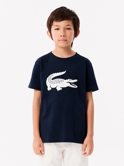 Camiseta Lacoste Croc Kids Azul
