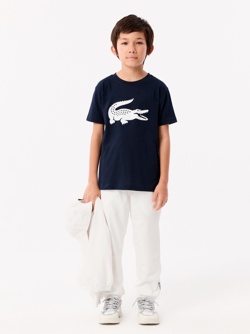 Camiseta Lacoste Croc Kids Azul