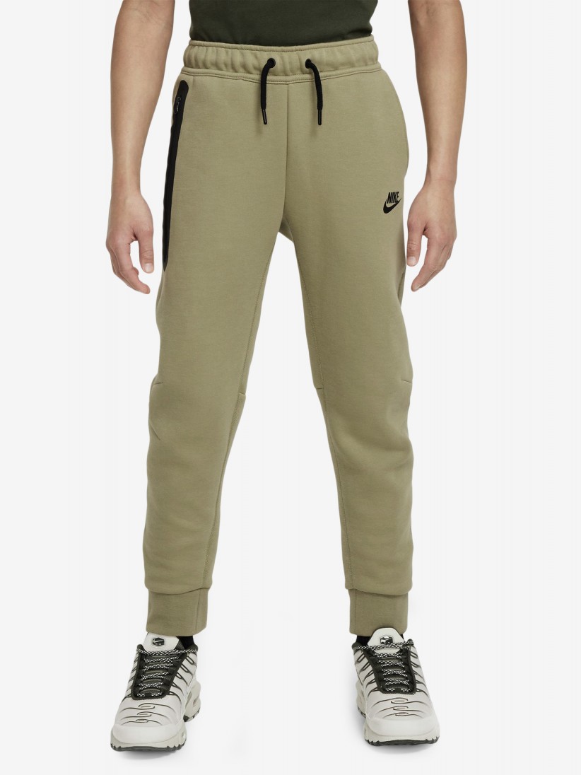 Nike Sportswear Tech Fleece Olive Green Junior Trousers