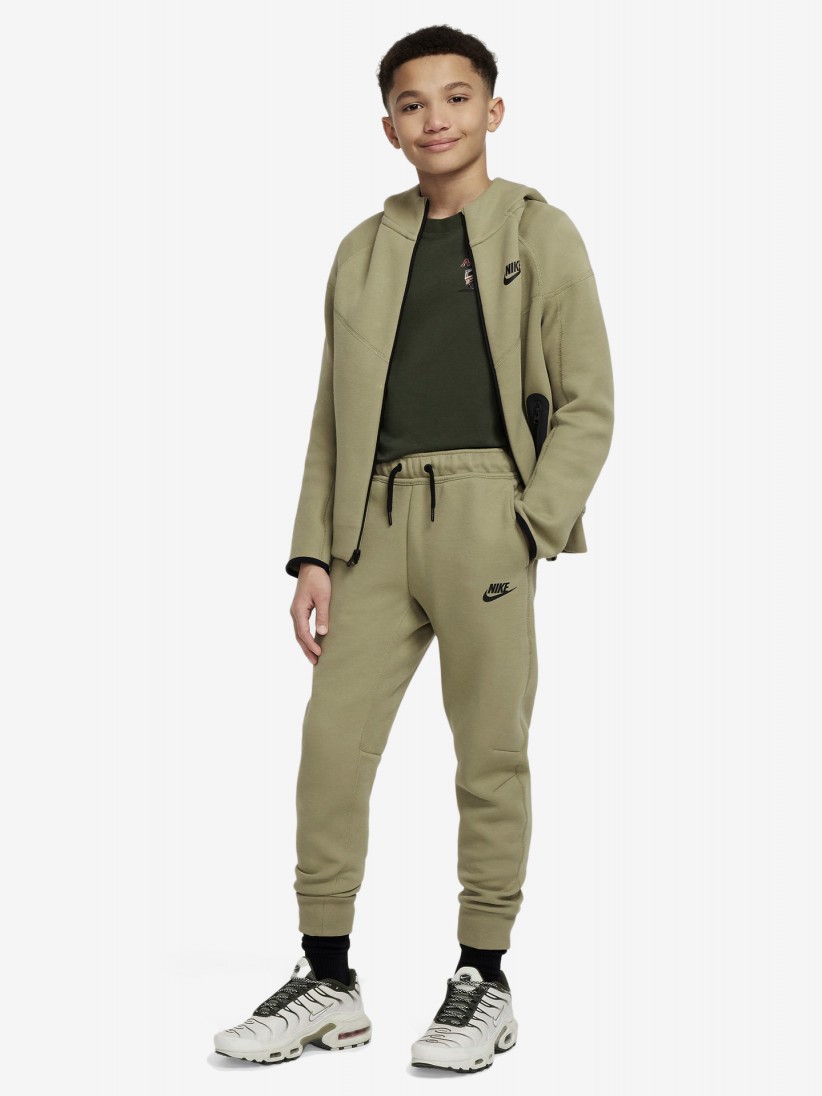 Pantalones Nike Sportswear Tech Fleece Verdes Olive Junior