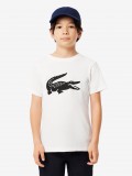 Camiseta Lacoste Croc Kids Blanca