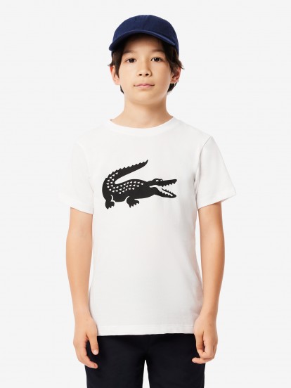 Camiseta Lacoste Croc Kids Blanca
