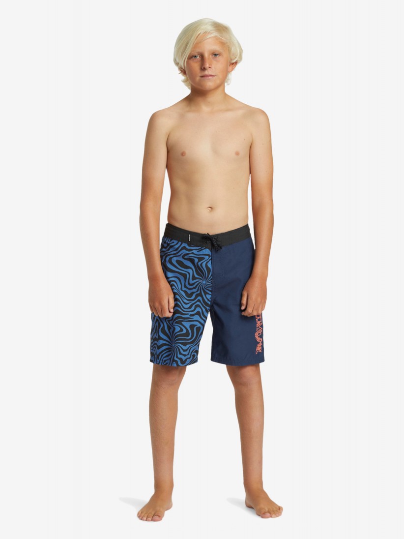 Cales de Banho Quiksilver Everyday Warped Criana