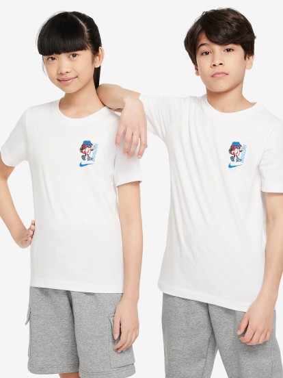 Camiseta Nike Sportswear Junior Blanca