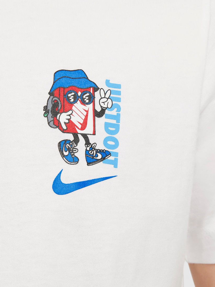 Camiseta Nike Sportswear Junior Blanca