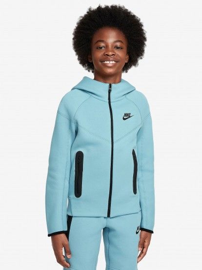 Casaco Nike Sportswear Tech Fleece Junior Azul Turquesa