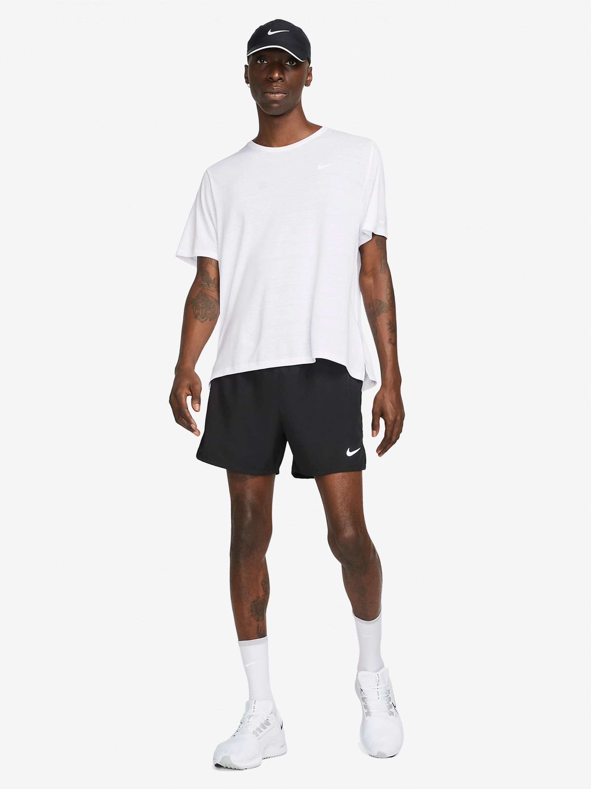 Calções de Running Nike Dri-FIT Challenger 13cm Pretos Para Homem