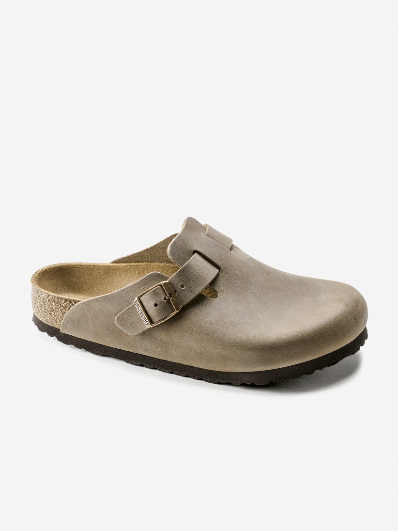 Birkenstock Boston Oiled Leather Slides