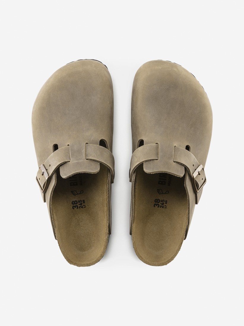 Birkenstock Boston Oiled Leather Slides