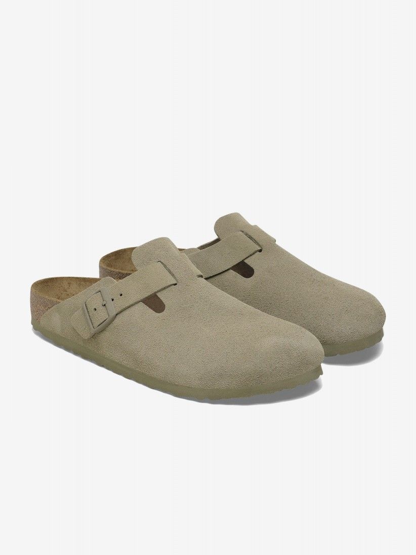 Birkenstock Boston Suede Leather Slides