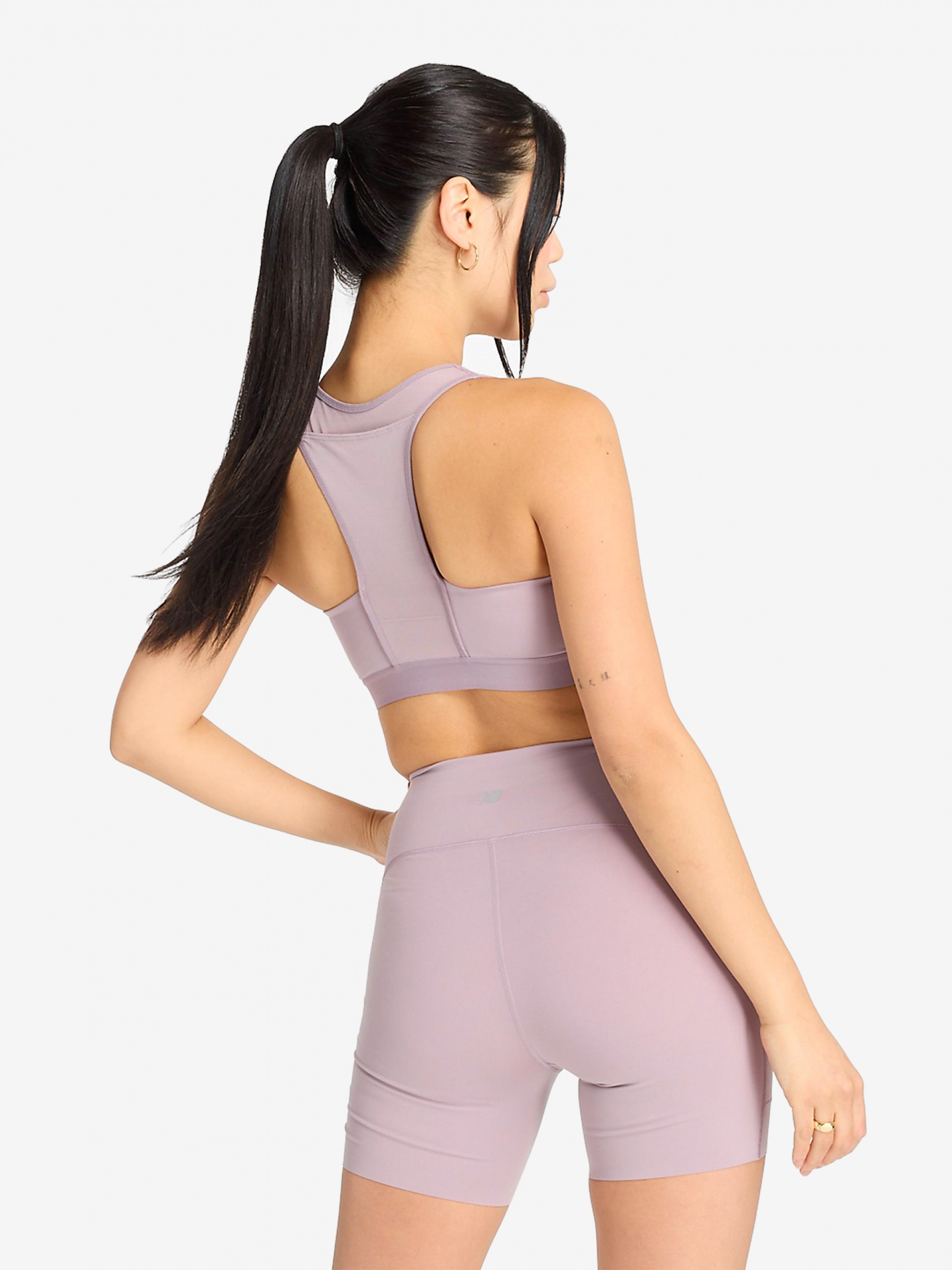 Sujetador Deportivo New Balance Sleek Pocket Sujeción Media