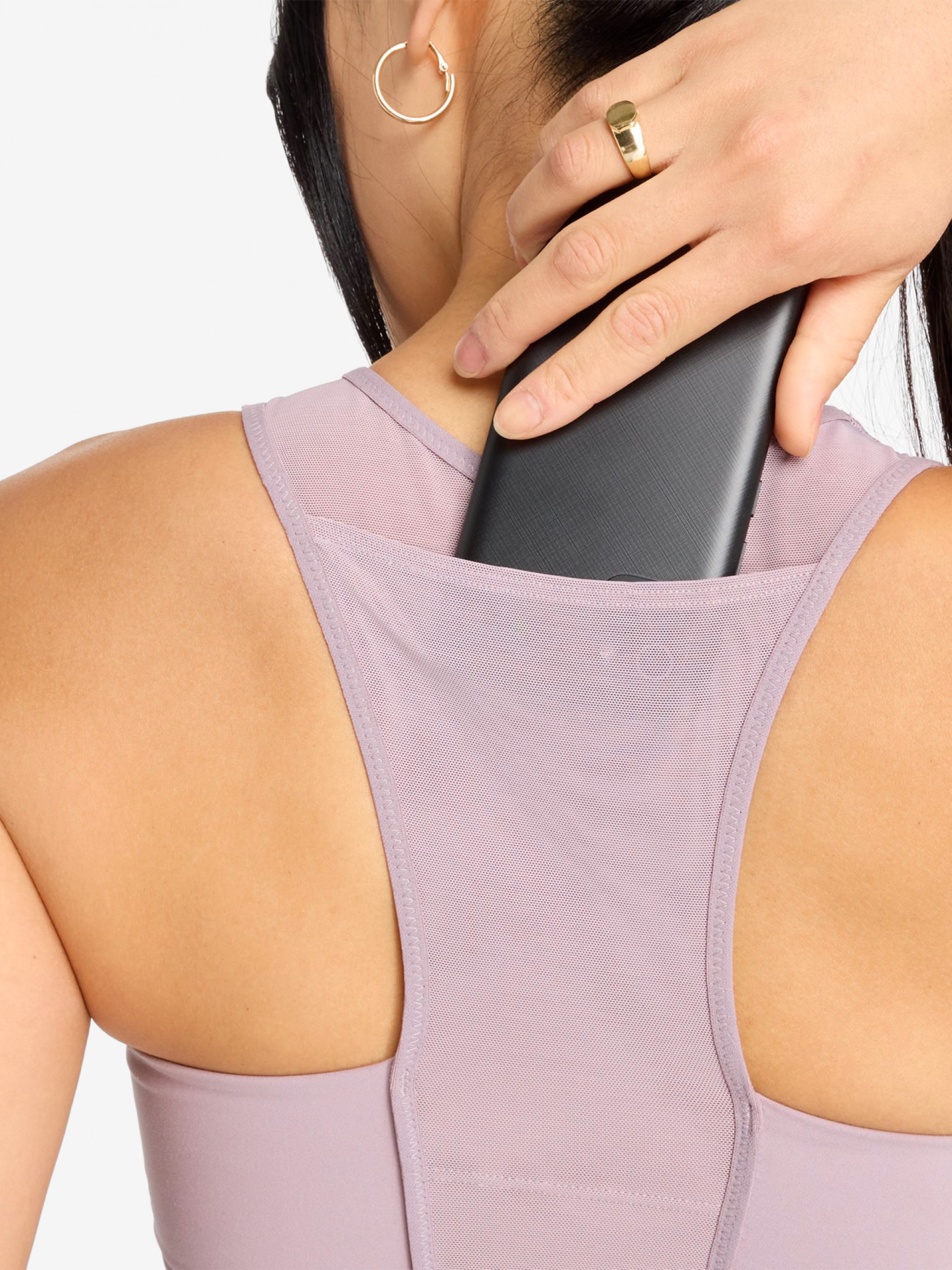 Sujetador Deportivo New Balance Sleek Pocket Sujeción Media