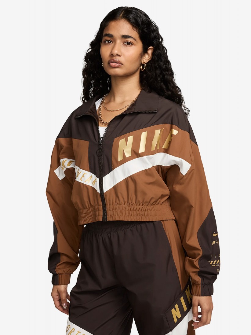 Nike Sportswear Woven W Brown Jacket