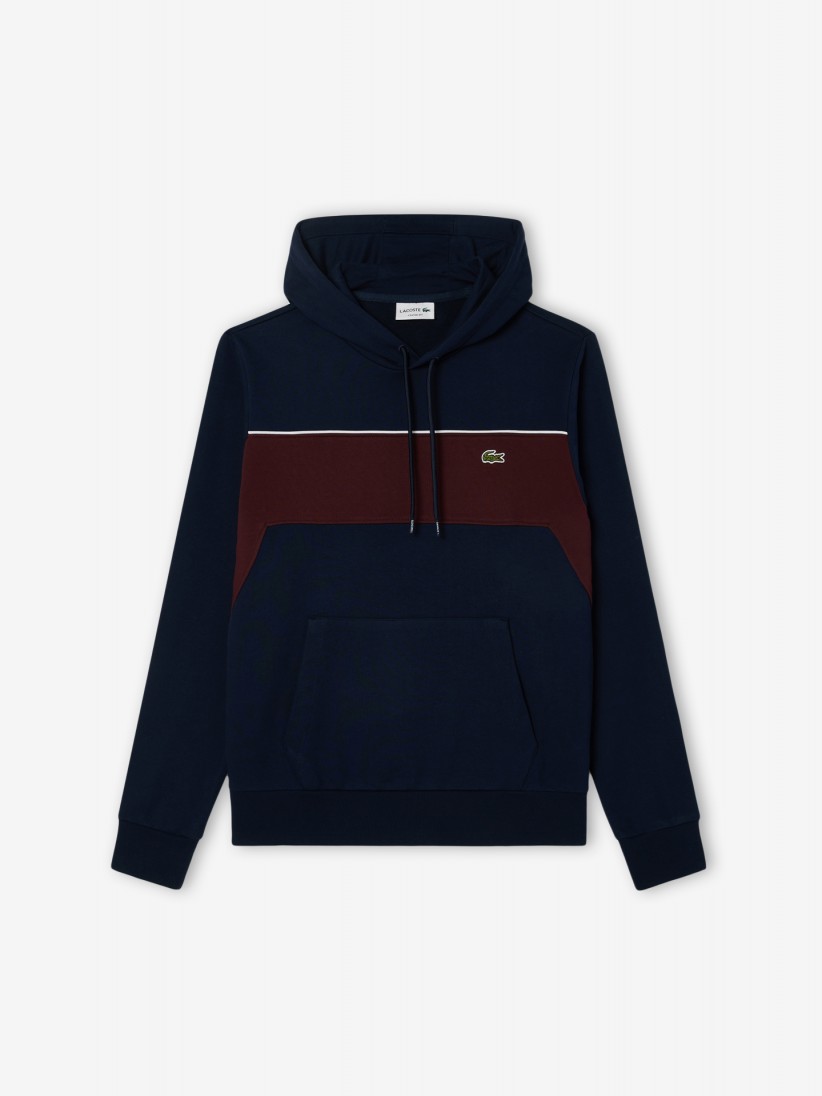 Sudadera con Capucha Lacoste Colorblock Classic Azul Marino