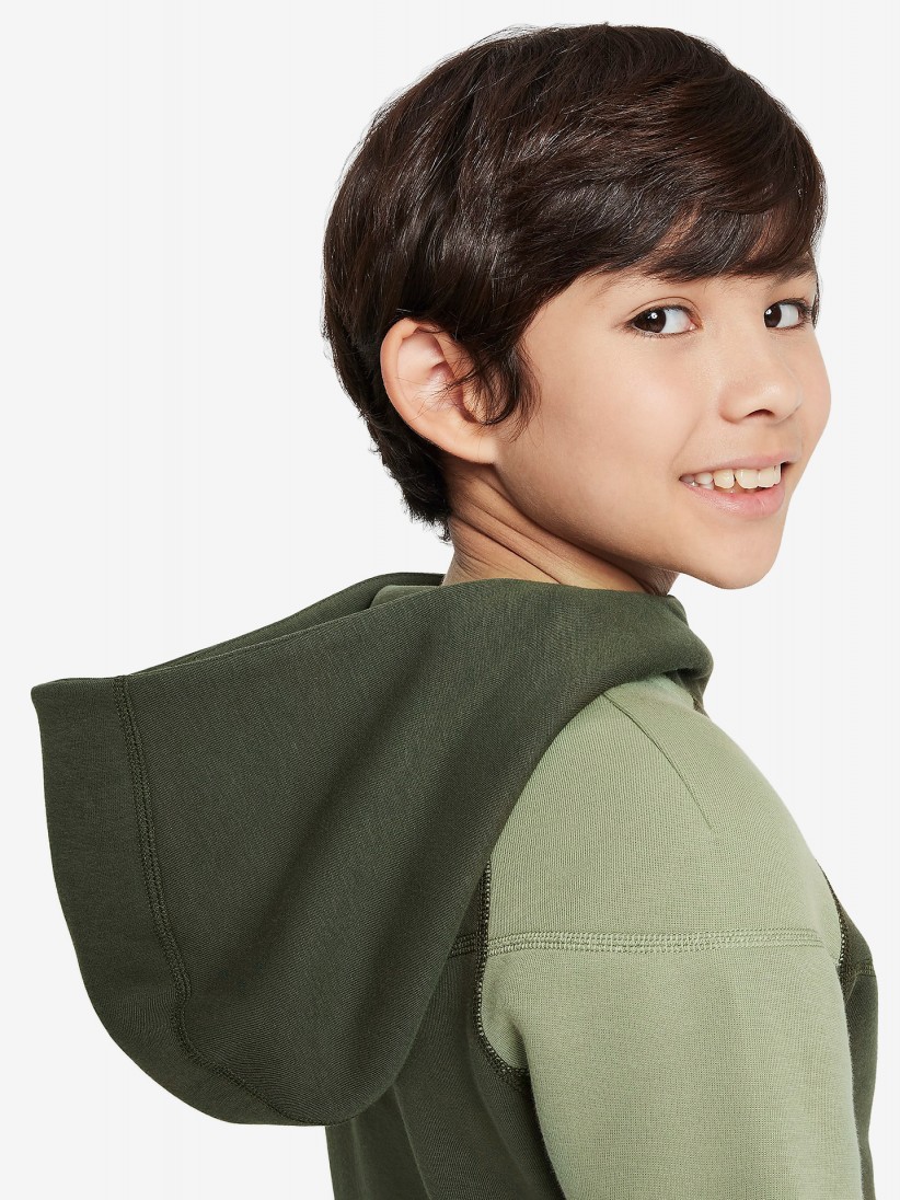 Nike Sportswear Tech Fleece Junior Khaki Green Jacket