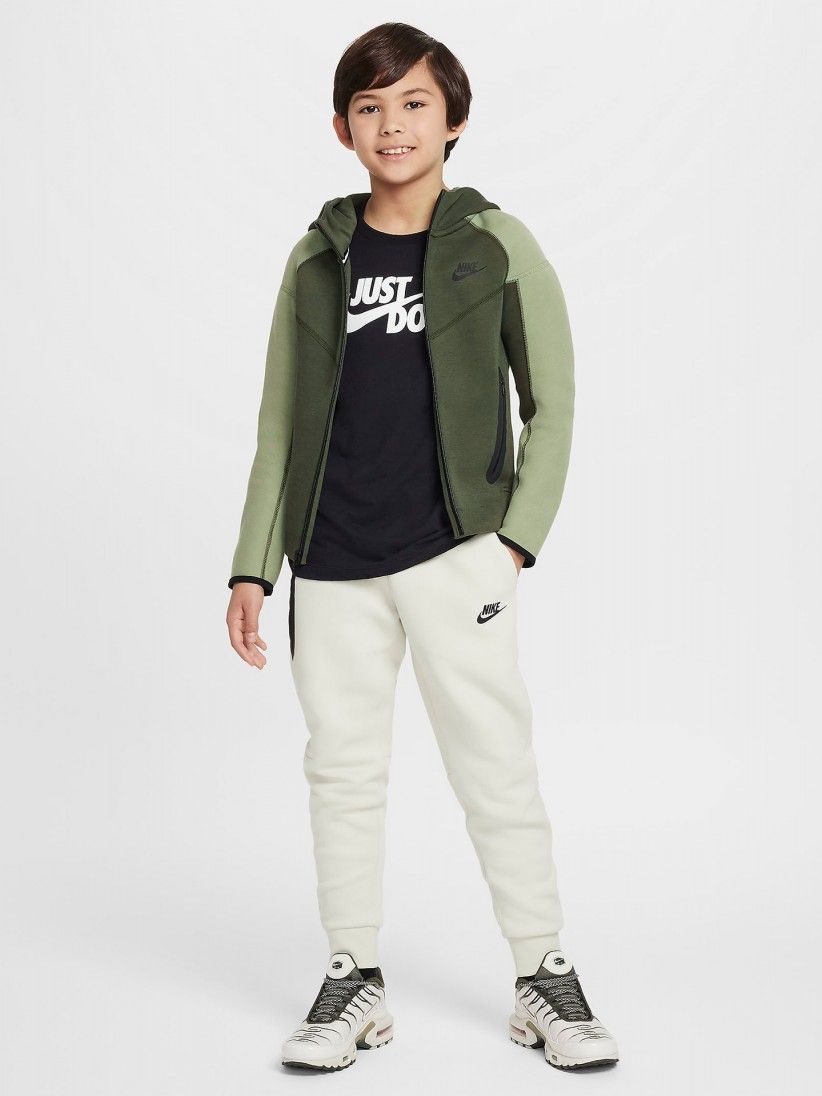 Chaqueta Nike Sportswear Tech Fleece Junior Verde Caqui