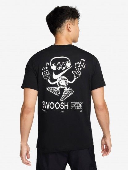 T-shirt Nike Sportswear Swoosh Preta