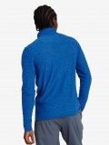 New Balance Space Dye 1/4 Zip Blue Long Sleeve T-shirt