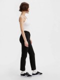 Levis 501 Crop Black Jeans