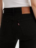 Levis 501 Crop Black Jeans