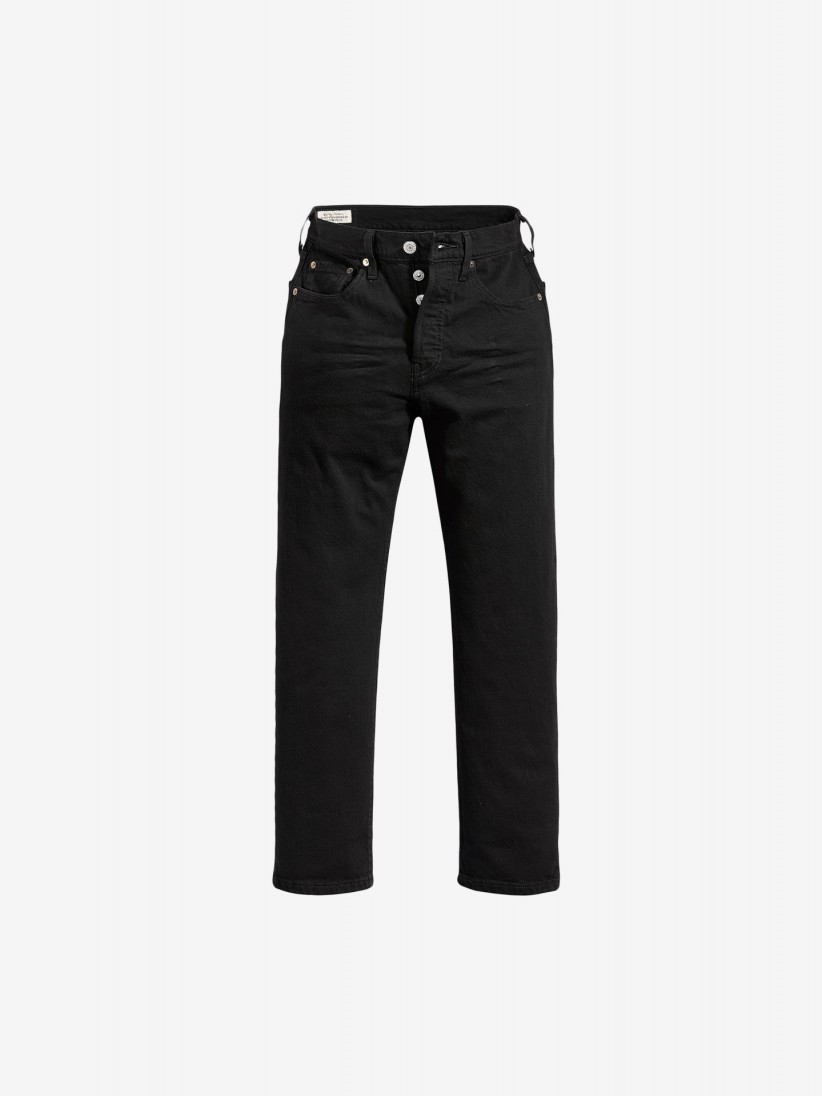 Pantalones Vaqueros Levis 501 Crop Negros