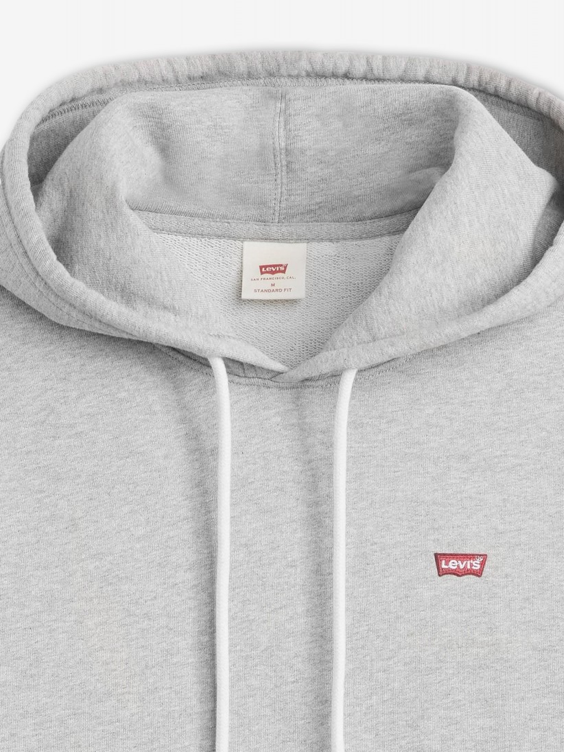 Sudadera con Capucha Levis Original Housemark Gris