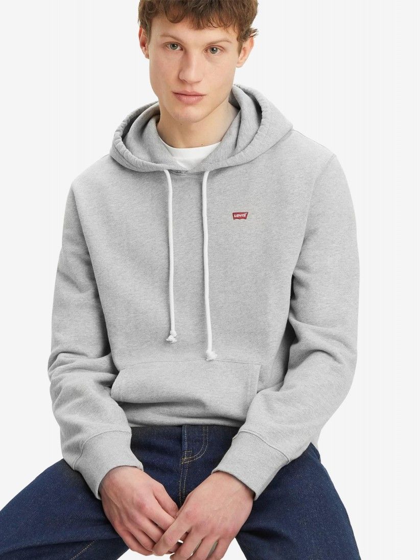 Levis Original Housemark Grey Hoodie