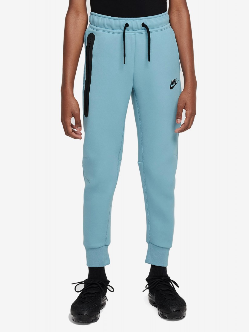 Pantalones Nike Sportswear Tech Fleece Azules Turquesa Junior