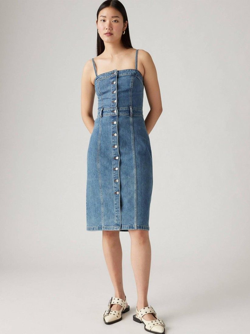 Vestido de Ganga Levis Denim Bustier