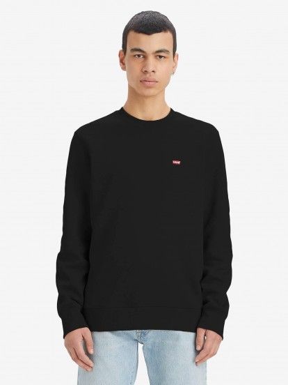 Levis Original Housemark Crewneck Black Sweater