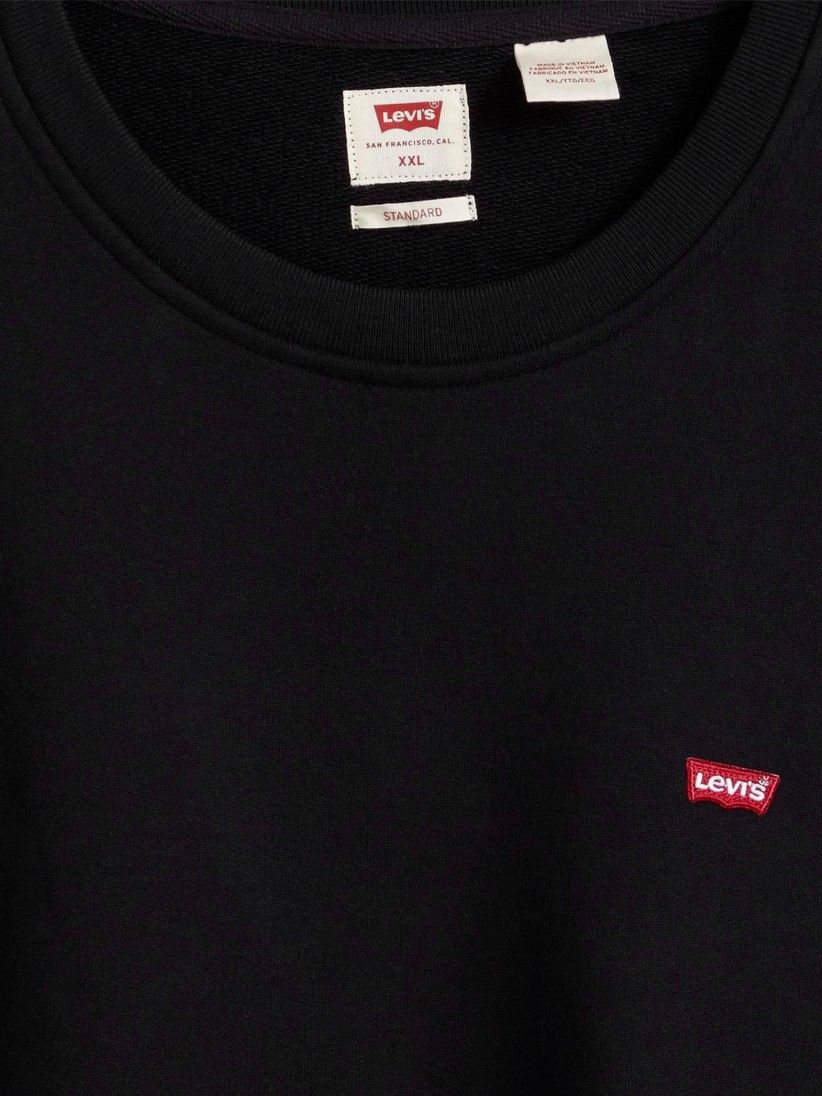 Sudadera Levis Original Housemark Crewneck Negra