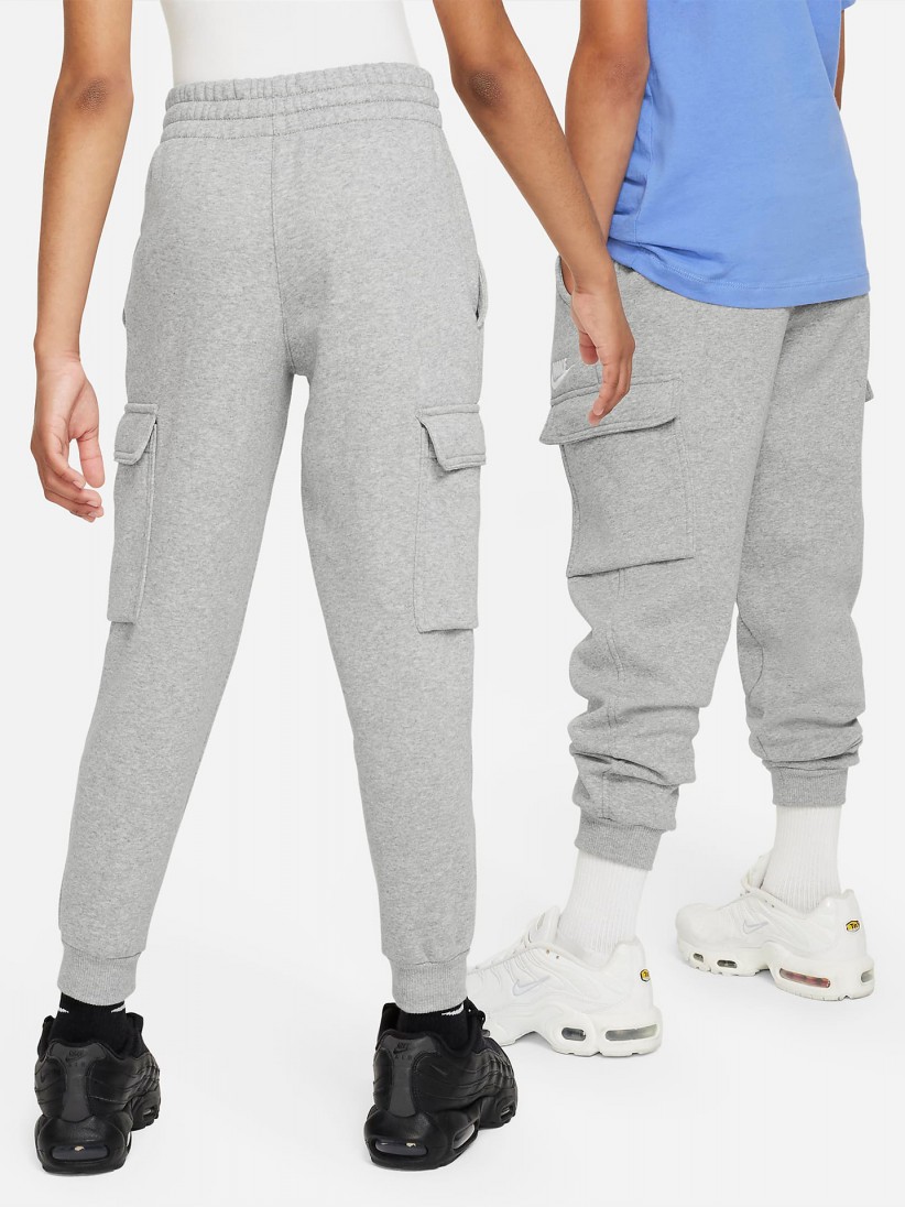 Pantalones Nike Sportswear Club Fleece Grises Junior