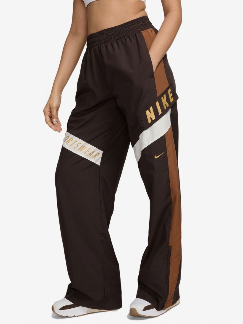 Nike Sportswear High Waisted W Brown Trousers