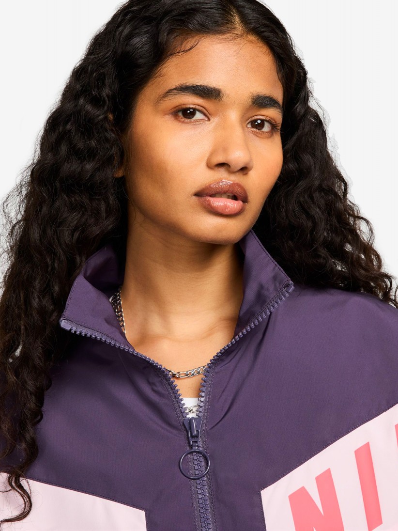 Chaqueta Nike Sportswear Woven W Lila y Rosa