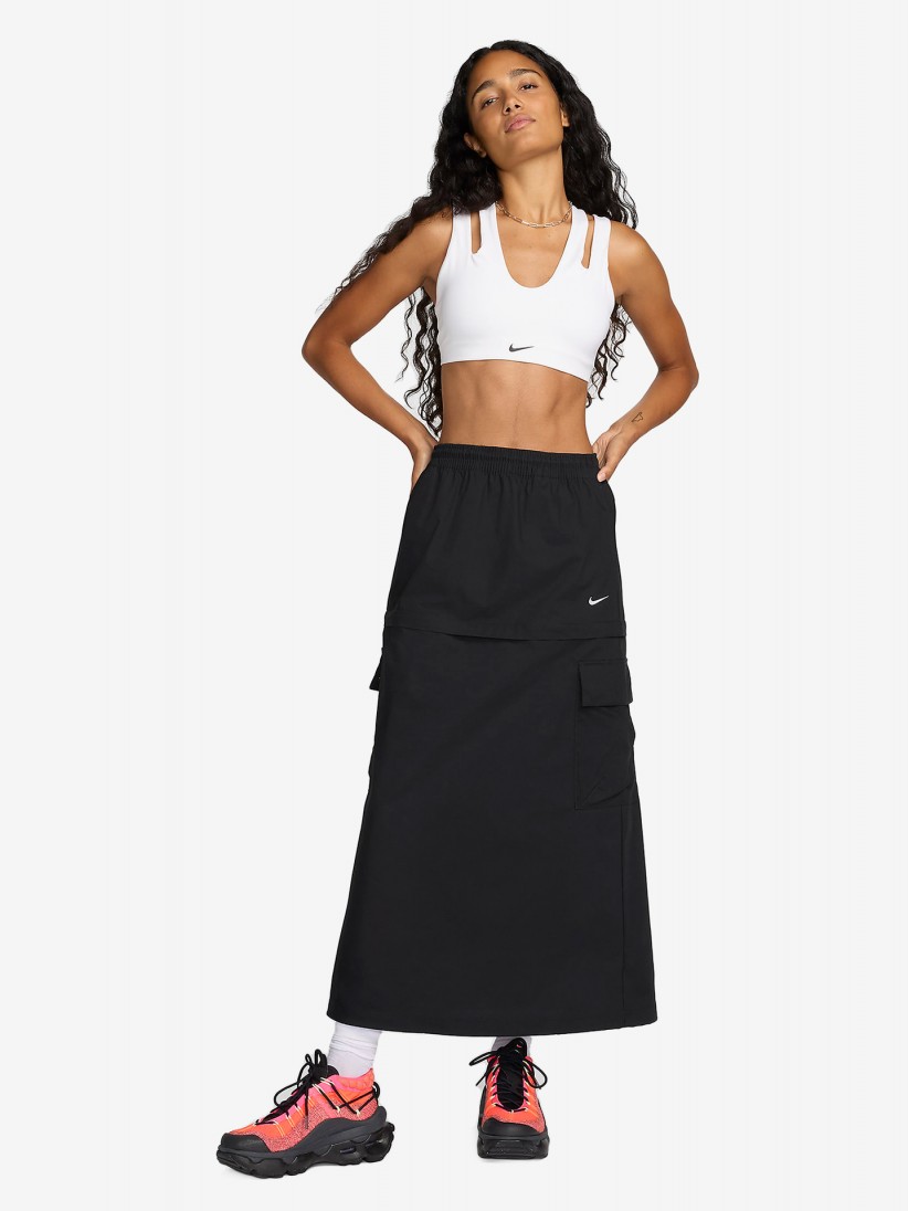 Saia Nike Sportswear Essential Cargo Preta Para Mulher