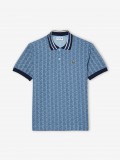 Lacoste Contrast Collar Monogram Polo Shirt