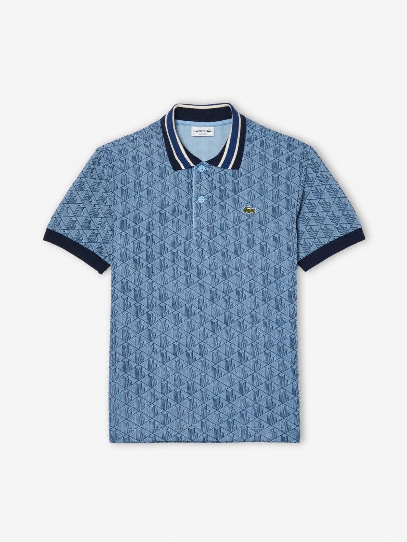 Polo Lacoste Contrast Collar Monogram