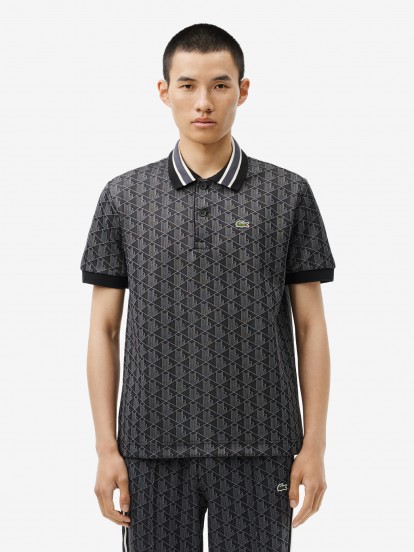 Polo Lacoste Contrast Collar Monogram