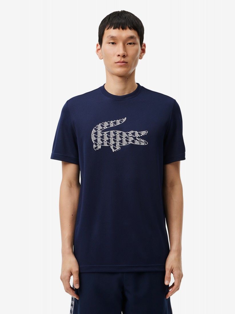 T-shirt Lacoste Fall Croc Azul