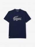 T-shirt Lacoste Fall Croc Azul