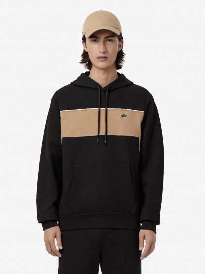 Lacoste Colorblock Classic Black Hoodie