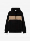 Sudadera con Capucha Lacoste Colorblock Classic Negra