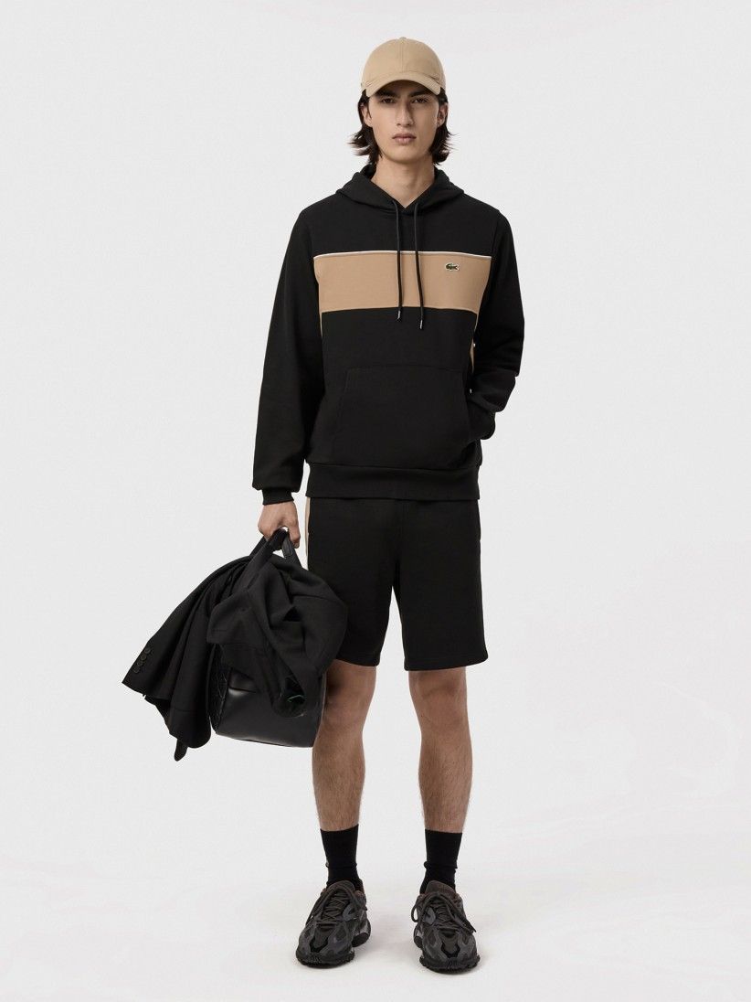 Lacoste Colorblock Classic Black Hoodie