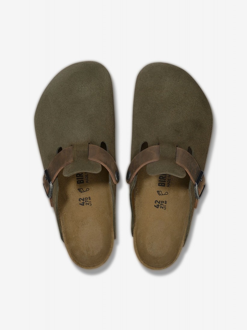 Birkenstock Boston Mixed Leather Slides