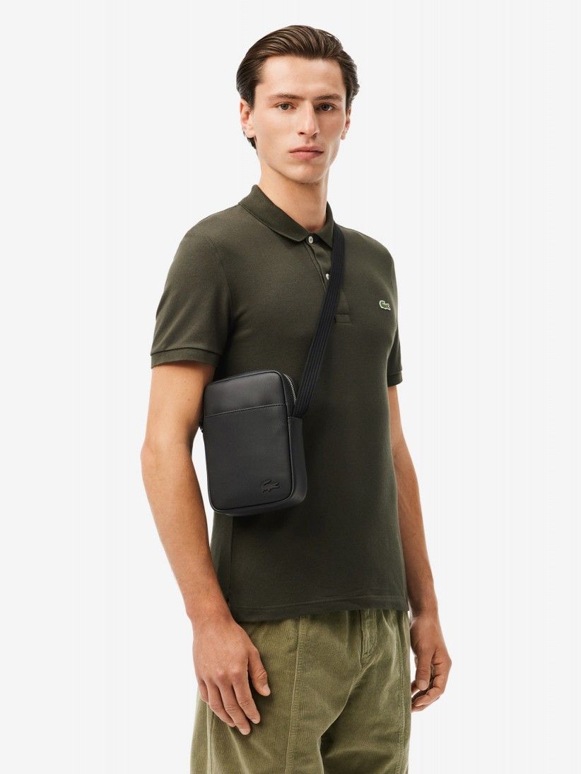 Bandolera Lacoste Classic Pique Effect Vertical Satchel