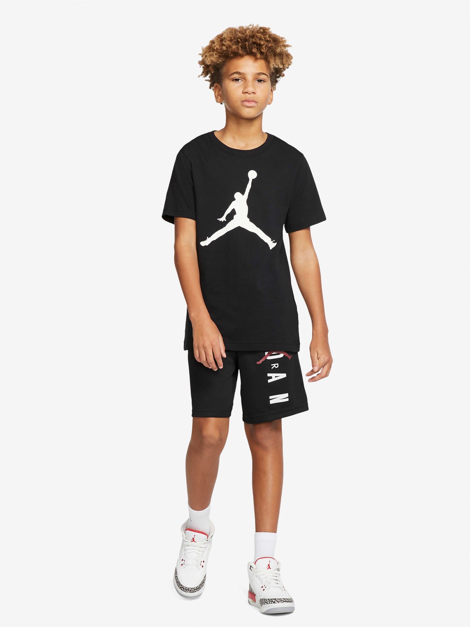 Calções Nike Jordan Vert Mesh Júnior Pretos